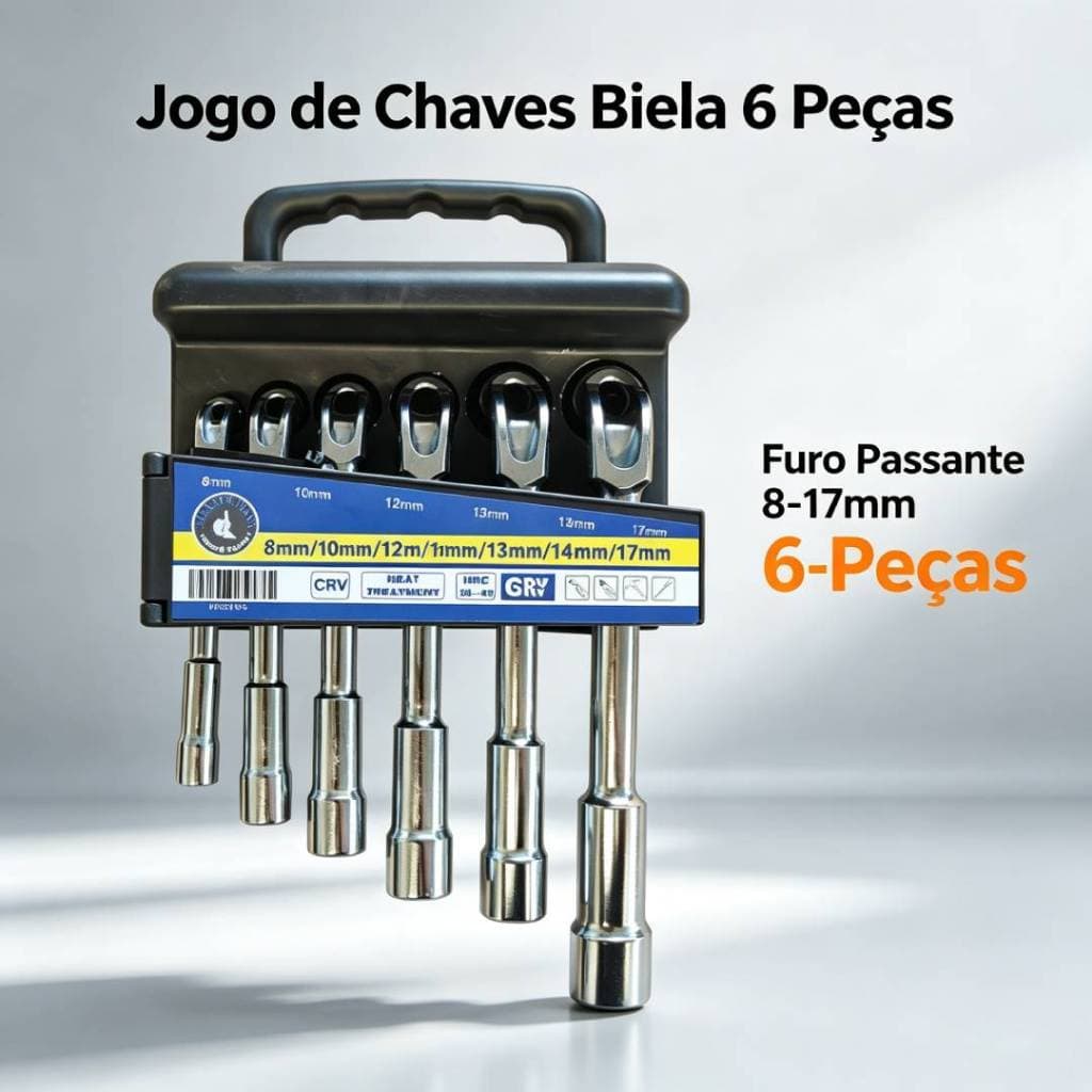 Jogo Chave Biela 6pcs 8 a 13mm kit chave de boca Chave tipo L Fertak 8mm｜10mm｜12mm｜13mm｜14mm｜17mm