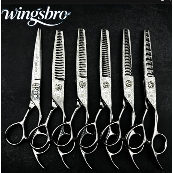 Wingsbro Tesoura De Corte De Cabelo De 6.5 Polegadas Barbeiro Salão De Aço Inoxidável Para Cabeleireiro , Beleza E Casa