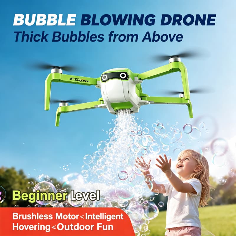 2026 Novo M8S BubbleDrone Motor Sem Escova 2.4G RC Avião Helicóptero Quadcopter Bolha Atmosfera Brinquedo Dron Melhor Pr