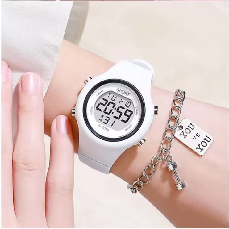 LED Digital Crianças Relógio Esportivo Conjunto Luminoso À Prova Dwaterproof Água Despertador Meninos E Meninas Estudant