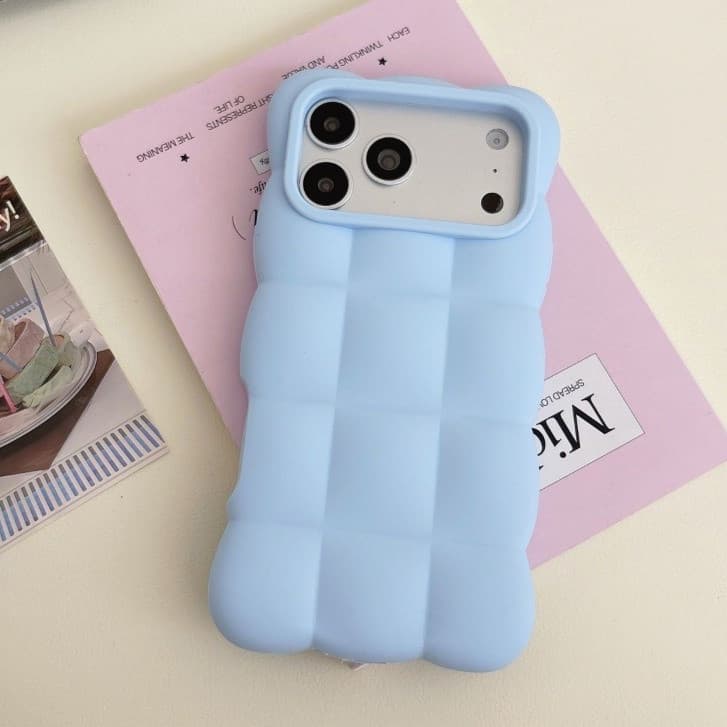 Capa De Telefone De Silicone Xadrez Dopamina Adequada Para iPhone 17 16 15 14 13 Pro Max À Prova De Choque