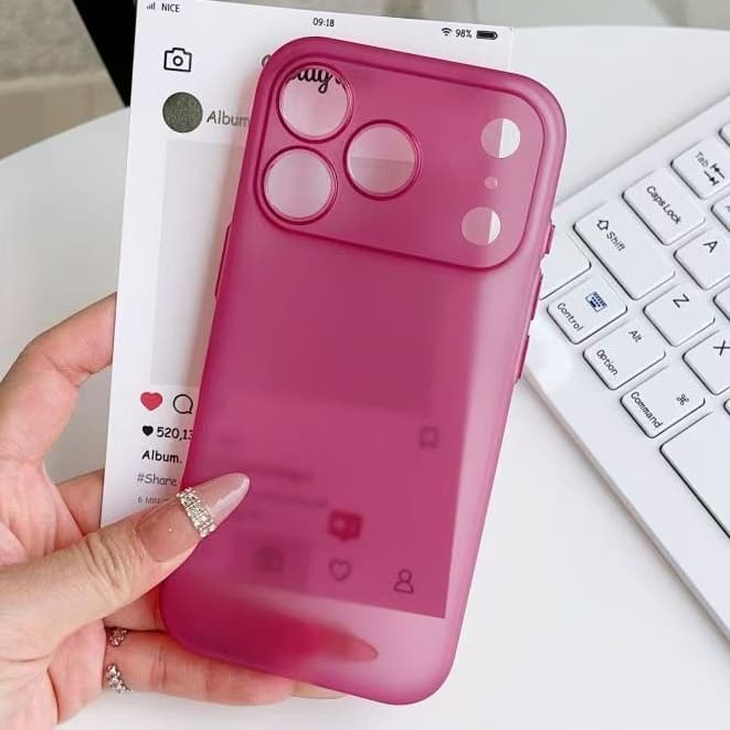 Ultra-Fino Gelo Nevoeiro TPU Fosco Transparente Caso De Telefone Adequado Para iPhone 17 16 15 14 13 12 Pro Max Capa Tra