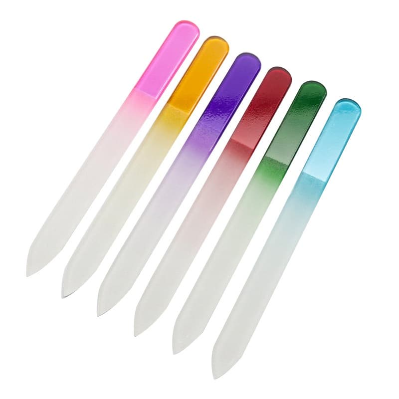 1 Par De Lixa De Vidro Cristal Durável/Multicolorida Para Arte Em Unhas/Multicolorido