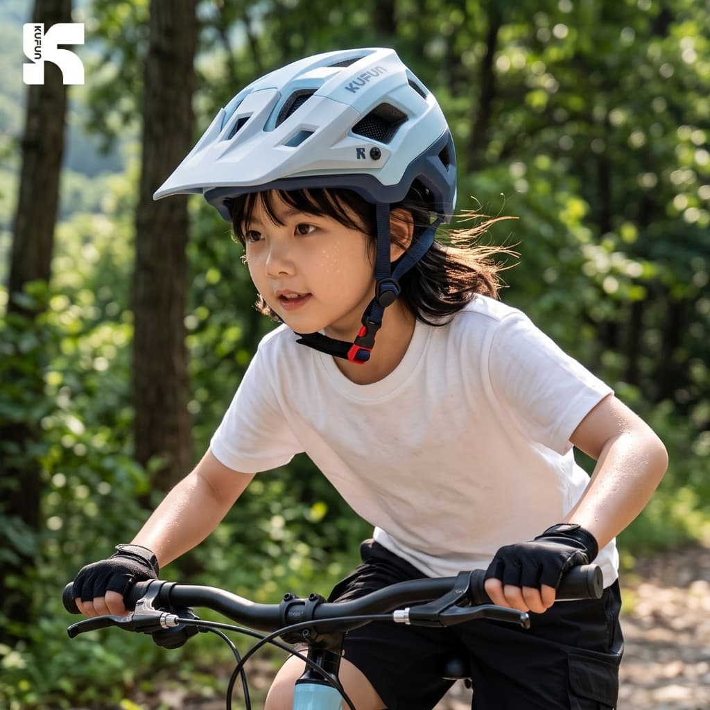 Capacete De Ciclismo Infantil KUFUN 2026 Novo , Mountain Bike Com Aba Grande , Equipamento De Segurança Para Bicicleta D