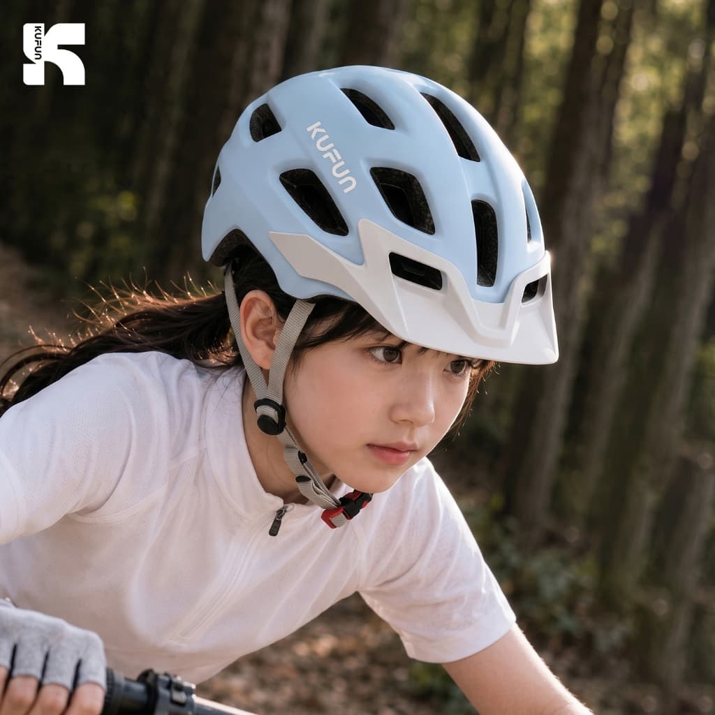 Capacete Infantil KUFUN Para Mountain Bike 2026 , Viseira Removível , 15 Aberturas , De Bicicleta De Segurança Moldado R