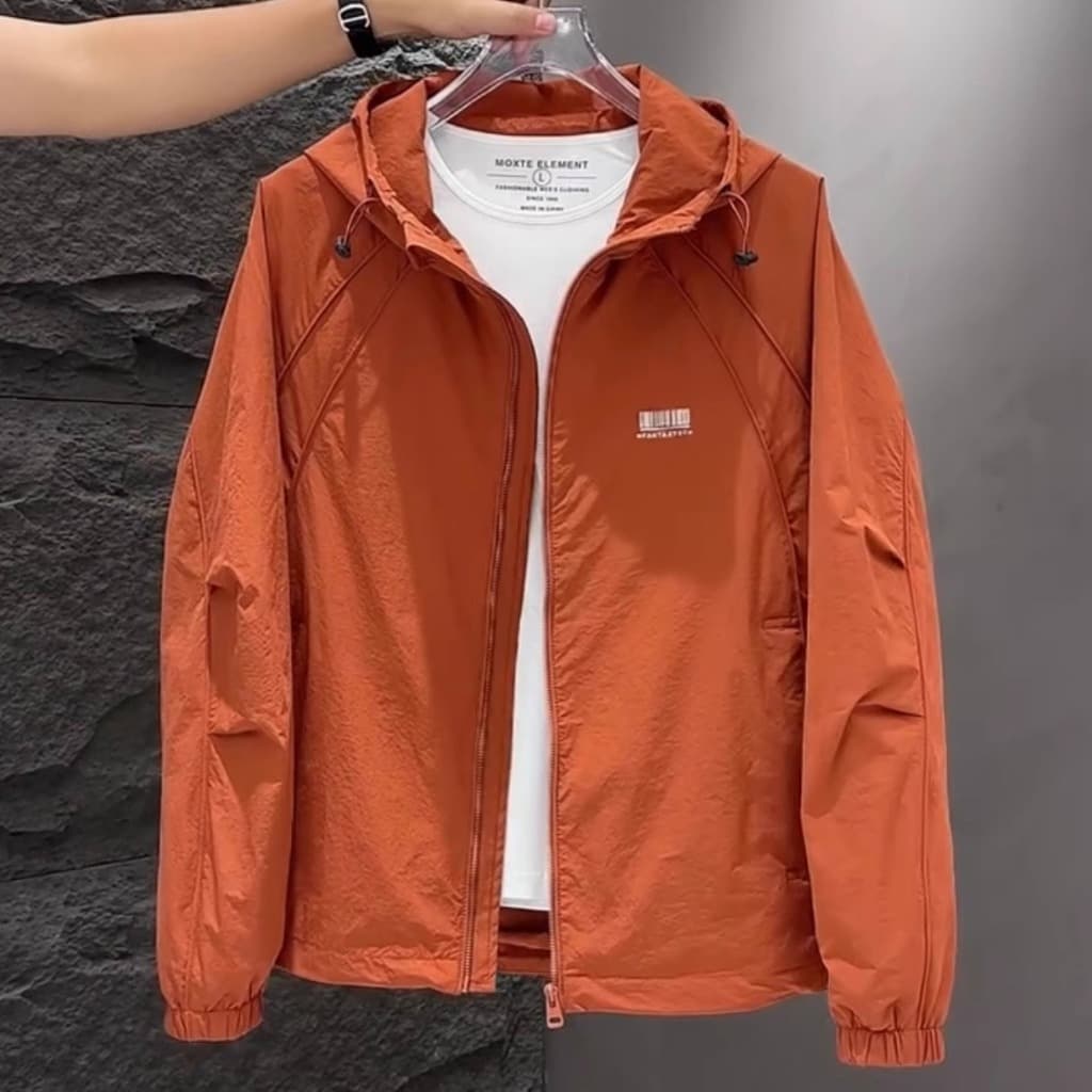 Jaqueta primavera outono novo estilo com capuz na moda jaqueta Casual luz luxo All-Match roupas masculinas de tamanho gr