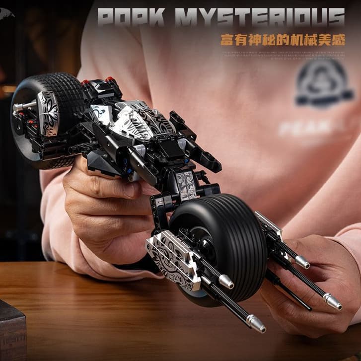 Compatível com Lego Superhero Bat Series The Dark Knight Chariot Motocicleta Montagem Brinquedo Bloco de Construção Mode