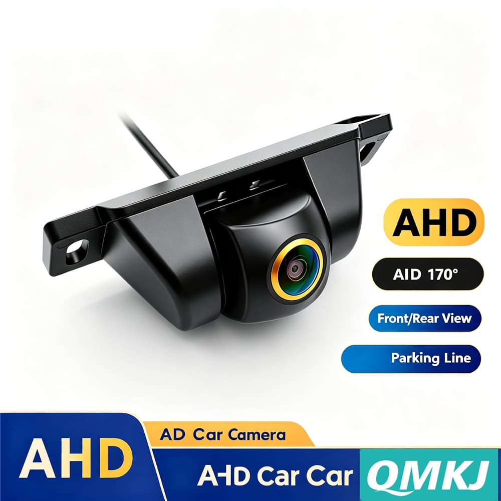 Câmera Reversa Universal Para Carro , Interruptor AHD720P/CVBS , Lente Olho De Peixe , À Prova D'água , Visão Frontal E