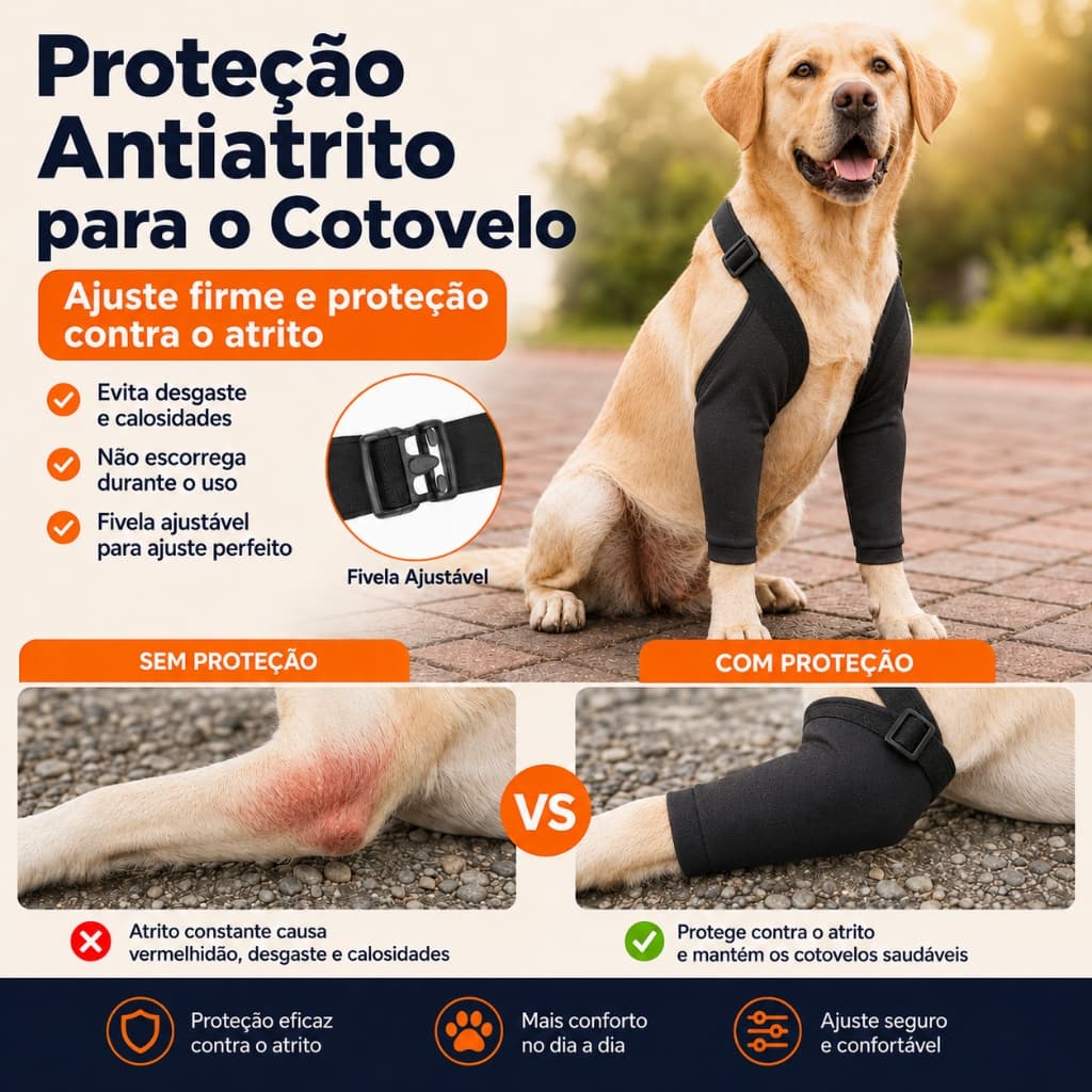 JULIEFASHION Cotoveleiras para cães Proteção Anti-lamber para feridas Soft Respirável Suporte para alívio da dor Equipam