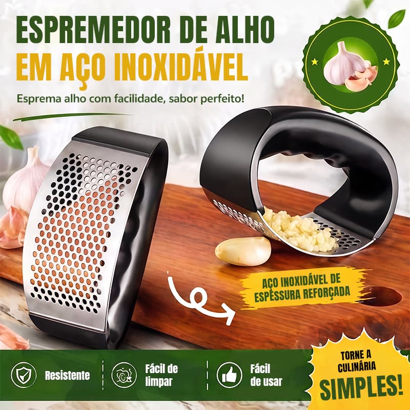 1/2/3 Peças Espremedor Amassador De Alho Inox Manual Triturador Profissional Antiodor Ergonômico