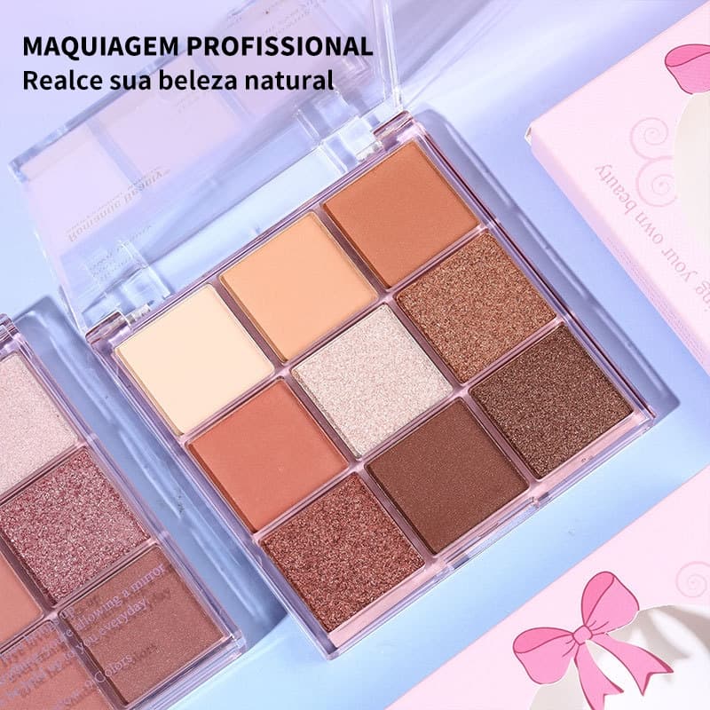 Paleta de Sombras para Iniciantes - Tons Neutros Fáceis de Usar