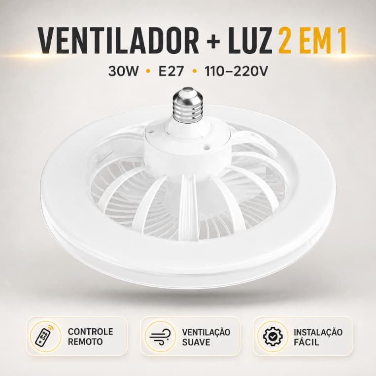 Controle Remoto Inteligente LED Ventilador Luz E27 Parafuso Pequena Lâmpada De Ovni Para Dormitório De Quarto