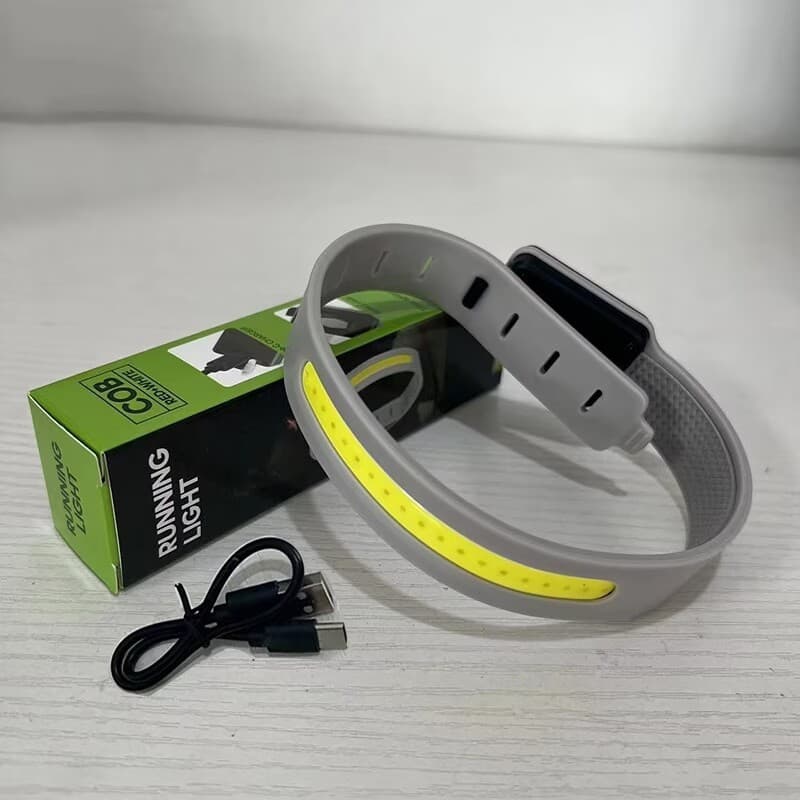 COB LED Braçadeira Luz Esporte Noite Correndo De Advertência Tipo-Carregamento Pulseira À Prova Dwaterproof Água Resiste