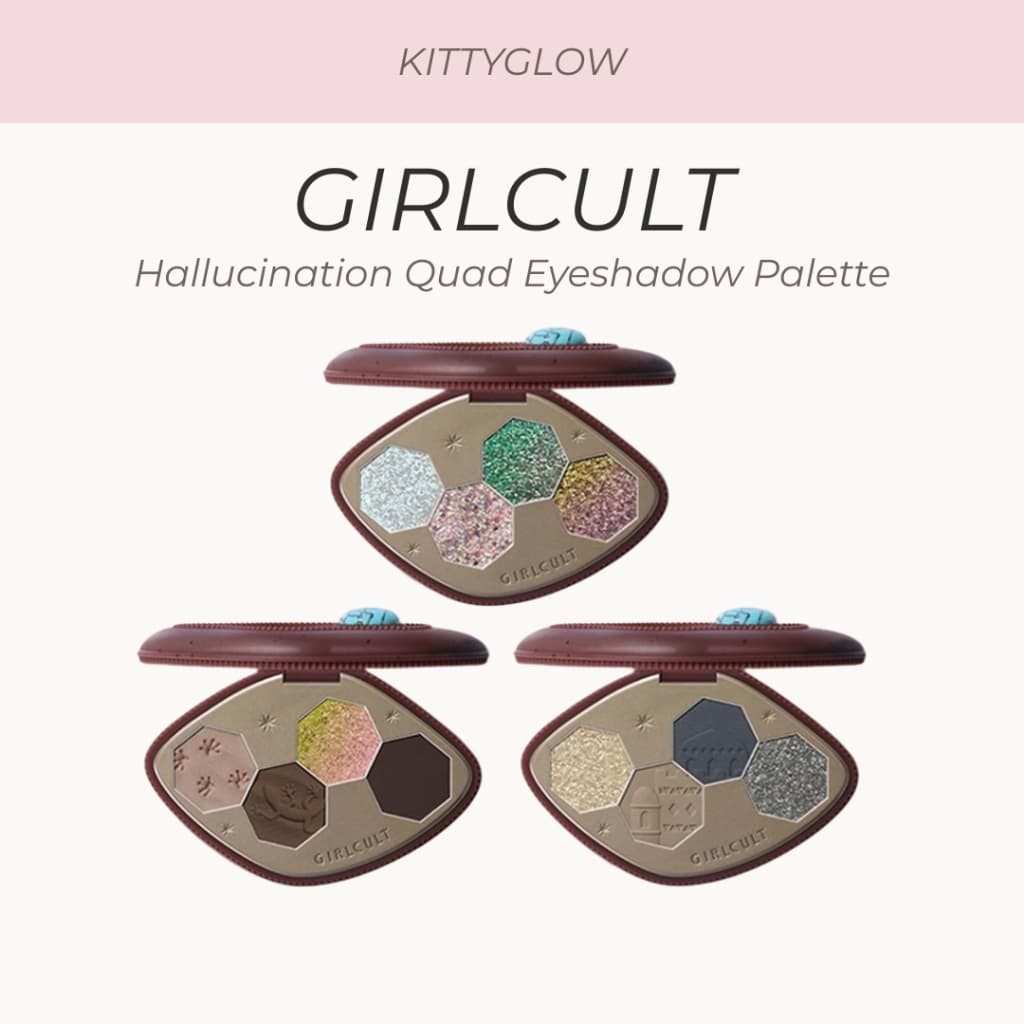 Paleta De Sombras Quádruplas GIRLCULT Alucination | Multiacabamento • Altamente Pigmentado Fácil De Misturar