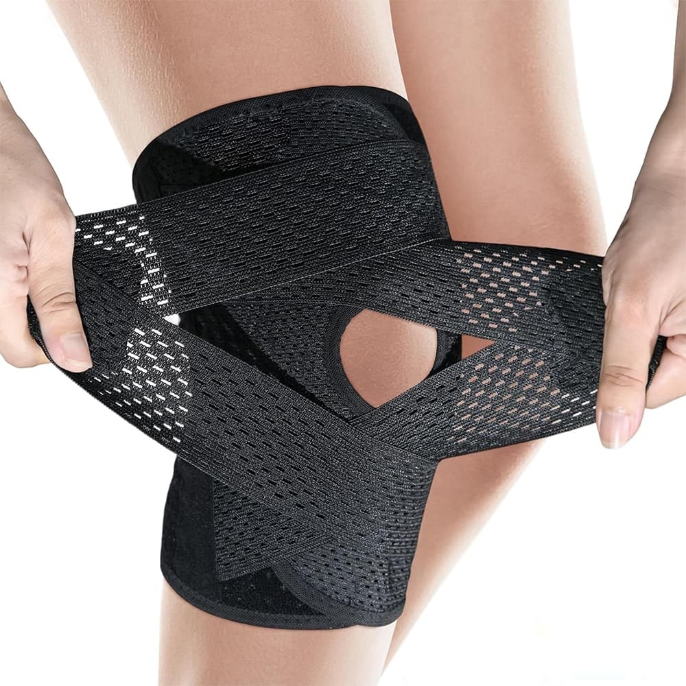 Joelheira Com Estabilizadores Laterais Suporte De Joelho Ajustável Para Homens E Mulheres Joelheiras De Compressão Corri