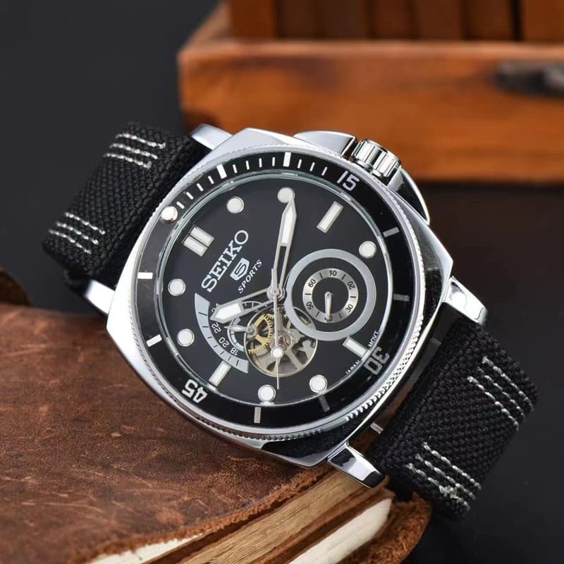 Relógio masculino relógio masculino moda turbilhão relógio mecânico de cinco mãos SEIKO relógio de pulso marca superior
