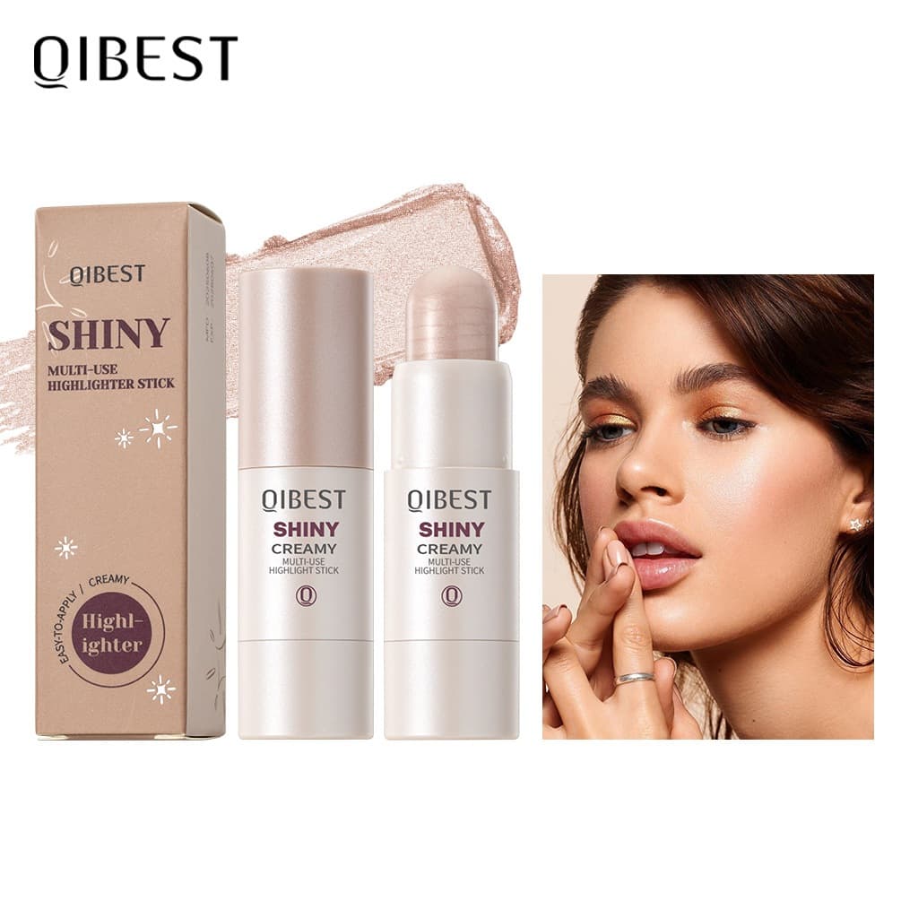 Bastão Iluminador Facial , Maquiagem Iluminadora De Contorno 3D Com Brilho Fino Perolado