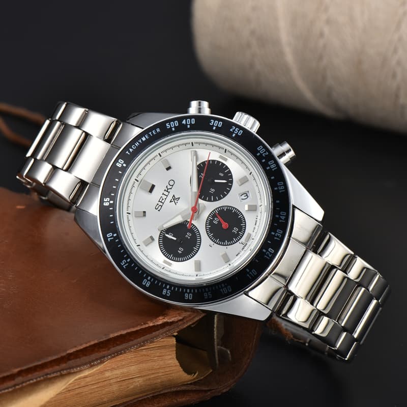 Relógio masculino moda seis ponteiros relógio de quartzo SEIKO Multi-função cronógrafo relógio superior marca pulseira d