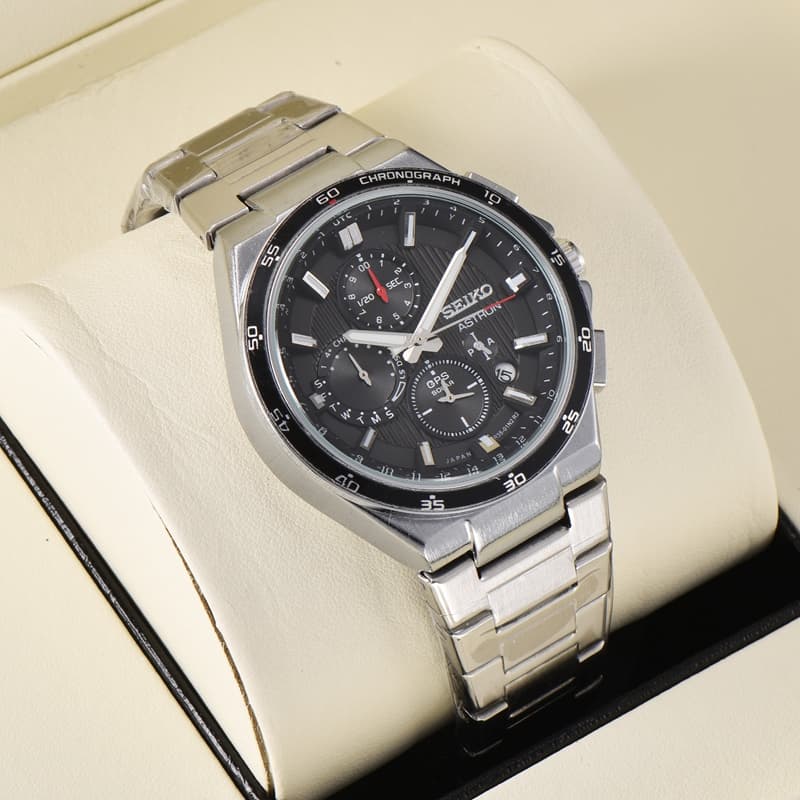Relógio masculino relógio de quartzo de seis ponteiros SEIKO relógio de marca superior da moda