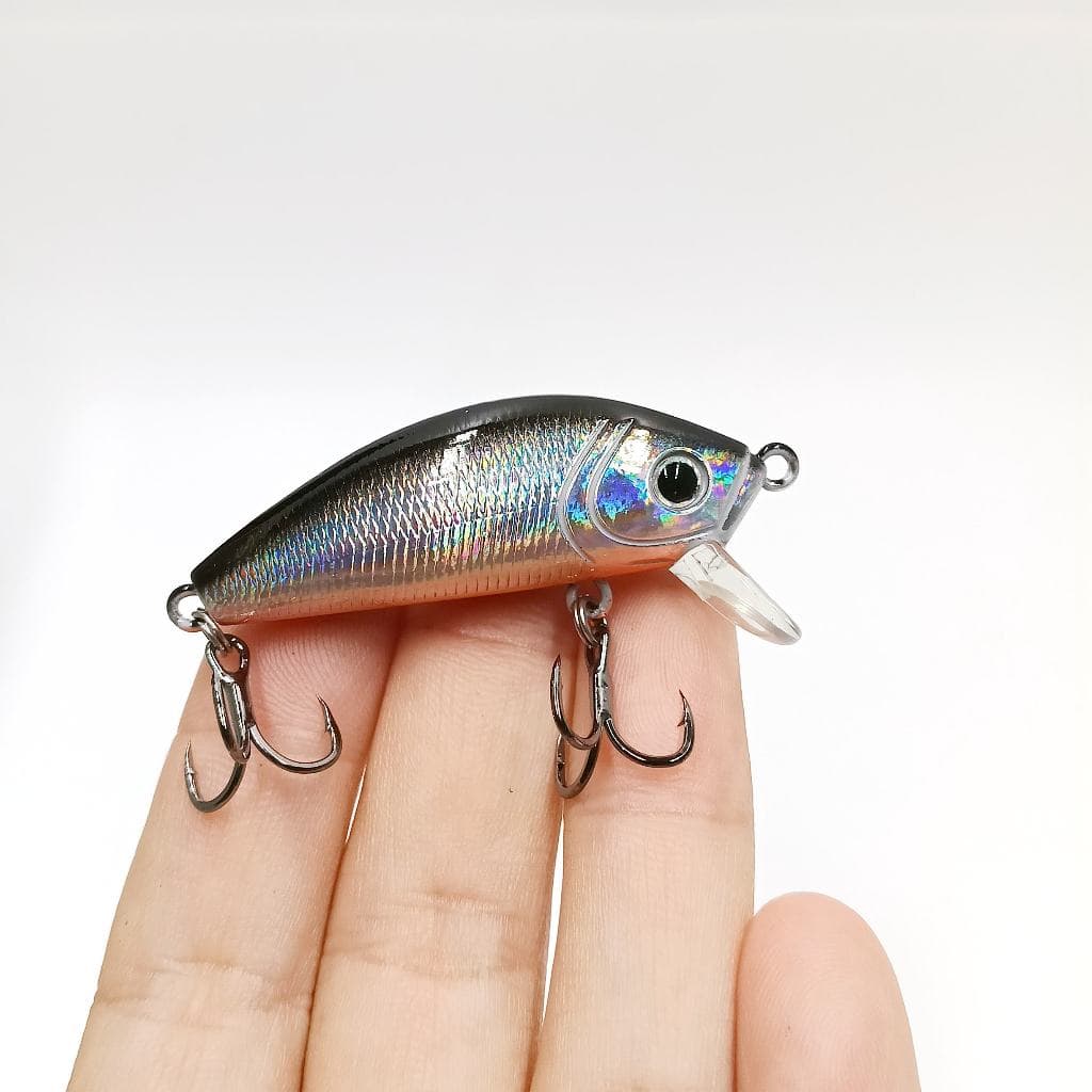 DUODUOYU 1 Pçs Novo Flutuante Minnow Pequenas Iscas Isca De Pesca 4g 5cm Mini Dura Para Poleiro Truta Baixo Equipamento
