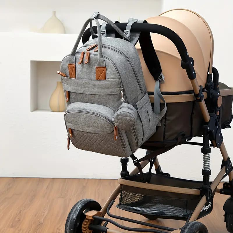 Mochila Bolsa Maternidade Original Impermeável Porta mamadeira Fralda Menina Menino