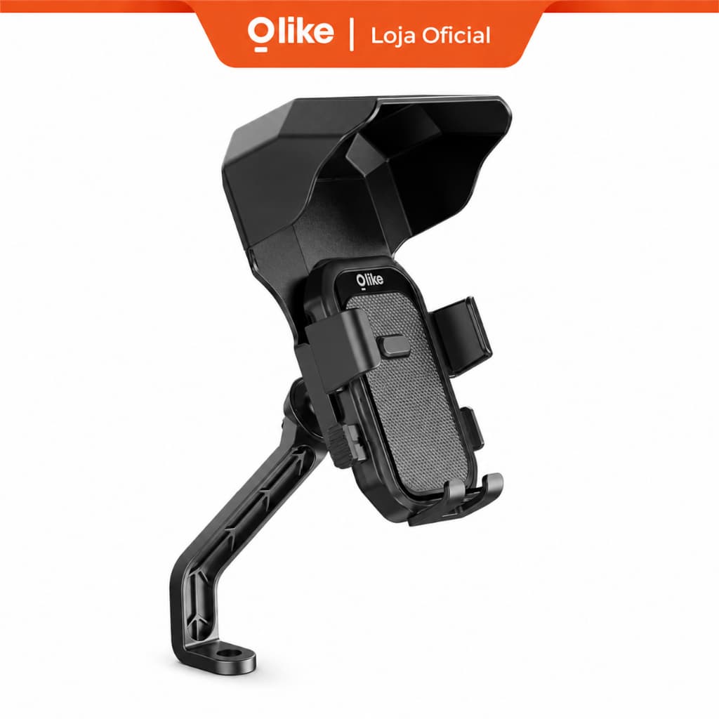 Suporte De Celular Para Moto Olike HC12 À Prova De Vento E Chuva Trava Segura Rotação De 360 Graus Suporte