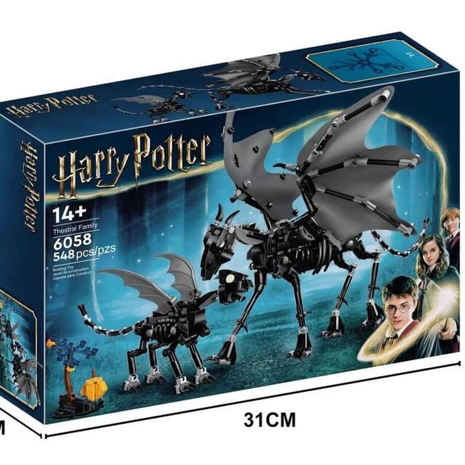 545 pçs Thestral família compatível Lego blocos de construção Harry potter magia crianças meninos meninas montado modelo