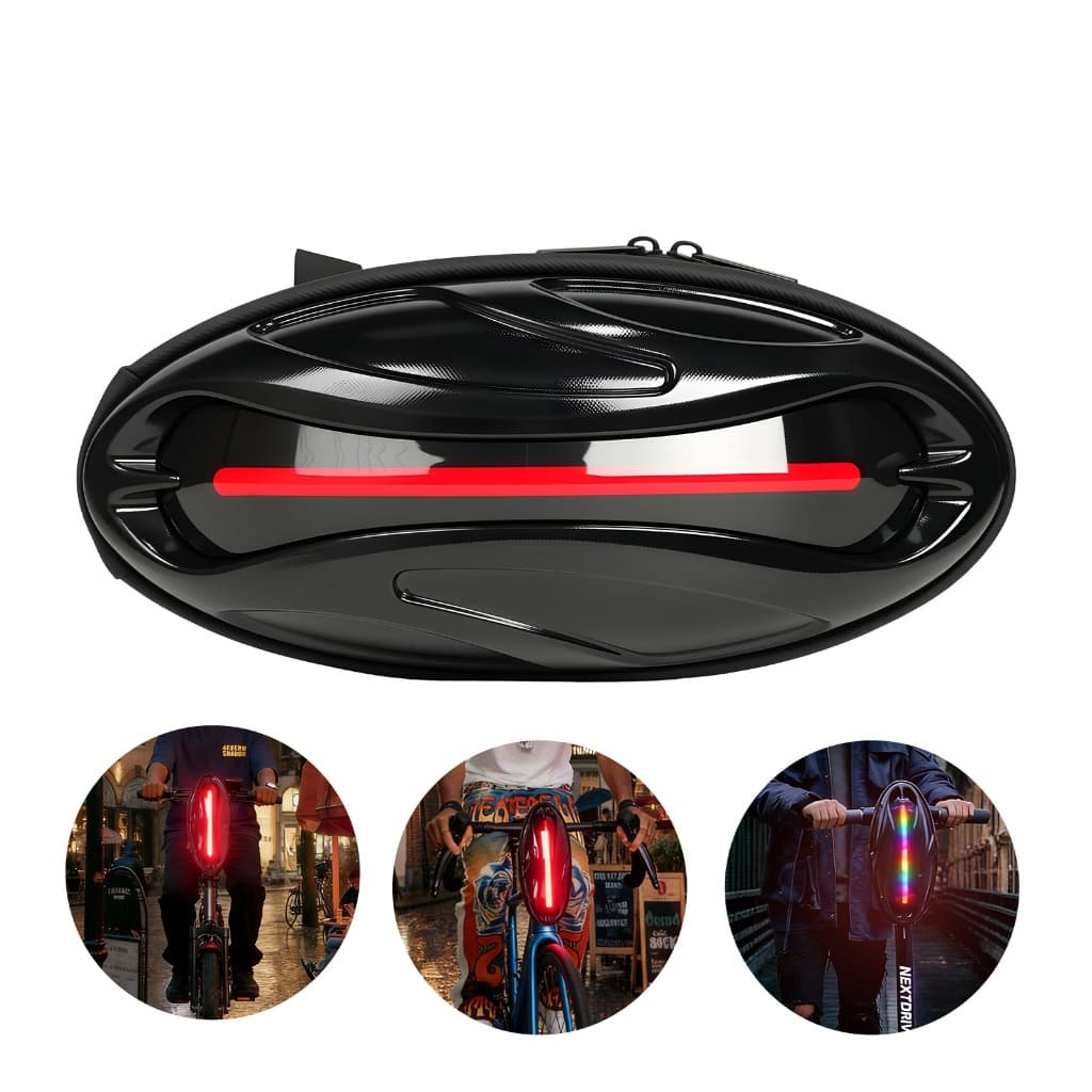 Bolsa Guidão Patinete Elétrico Bike Capa Dura Painel LED Inteligente App MJMOTO SCT-2