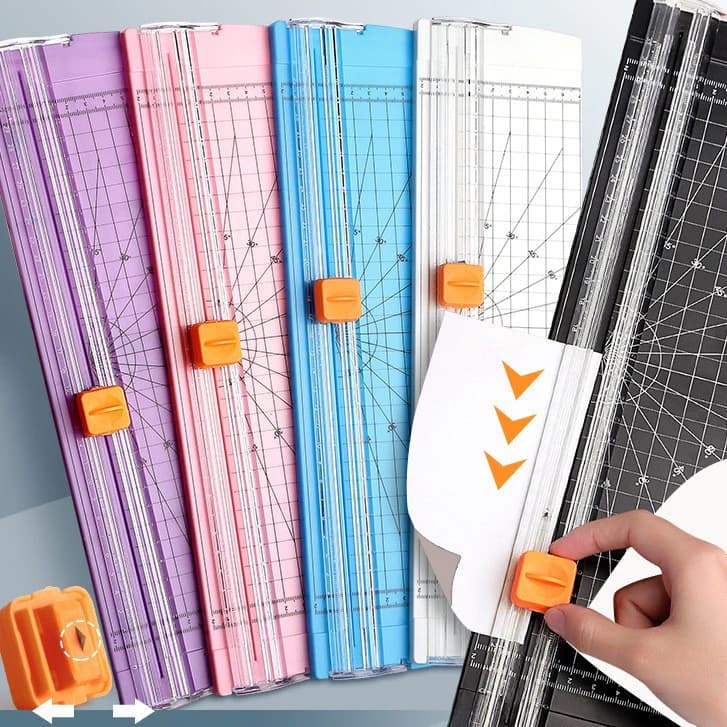 Guilhotina Cortador de papel A4 Cortador de papel de escrit贸rio L芒mina para 谩lbum de recortes de fotografias VIVAO