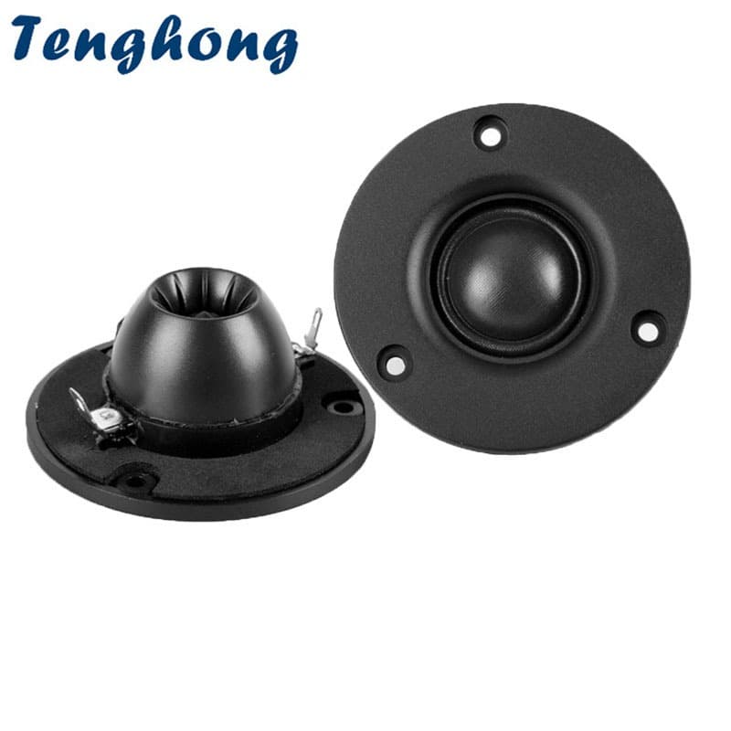 Tenghong 2 Peças 3 Tamanhos 74MM Filme De Seda Cúpula Tweeter 4 Ohm 8 15W 25 Núcleo De Áudio Portátil Alto-Falantes Agud