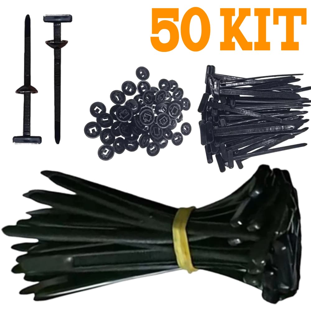 Kit 50 Abraçadeira Nylon Enforca Gato Fivela Plástica Universal Travamento Automático Carro