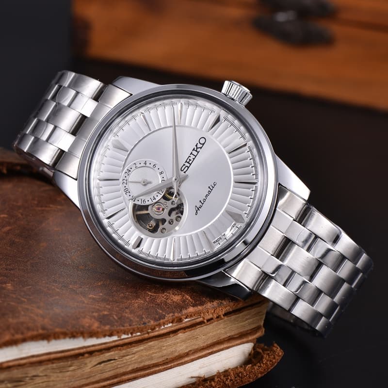 Relógio masculino moda Seiko relógio de pulso de quatro mãos relógio mecânico série marca superior