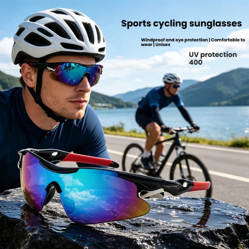 Óculos de sol esportivos coloridos homens mulheres correndo montanhismo praia tênis óculos Anti-UV400