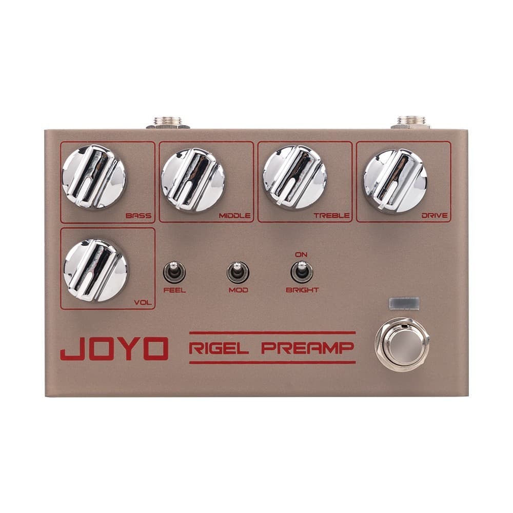 JOYO R-24 RIGLE Preamp Pedal De Simulação De Pré-Amplificador De Alto Ganho 3 Bandas EQ Overdrive Controle Efeito De Gui