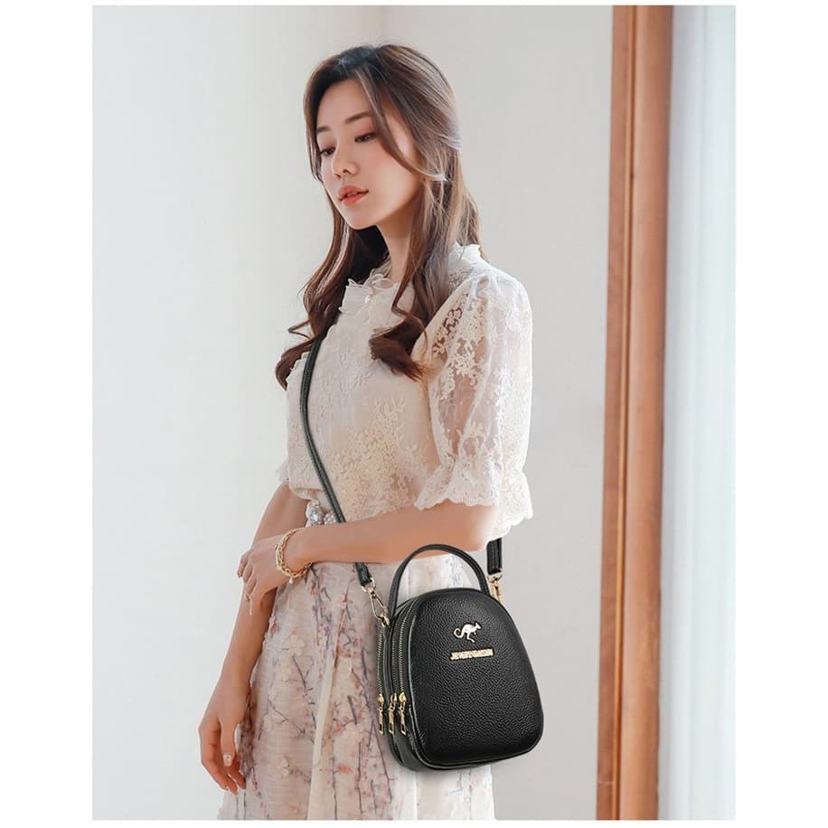 Nova Bolsa de Ombro de Moda em Couro PU de Alta Qualidade para Mulheres, Grande Capacidade, Bolsa Transversal para Celul