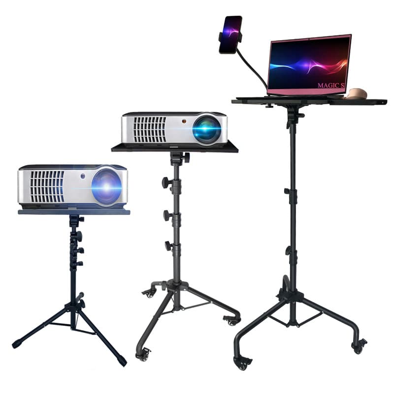 Tripé 4 em 1 para Câmera DSLR, Webcam, Celular e Projetor | Suporte Universal Profissional com Acessórios