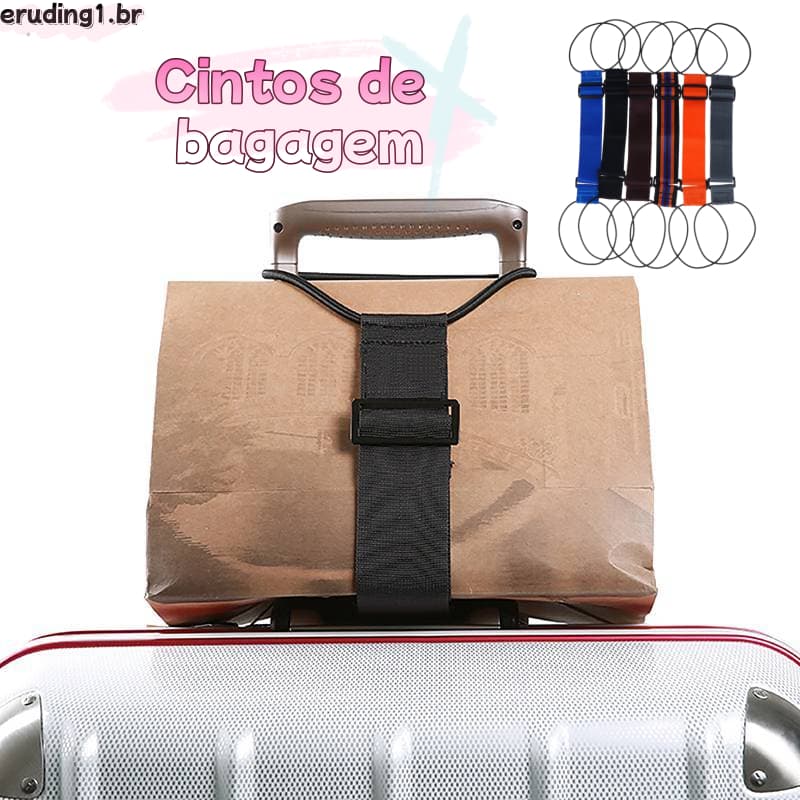 erudi Elástico Ajustável Alça De Bagagem Cinta De Transporte Bungee Cintos Mala Cinto De Segurança De Viagem Alças .