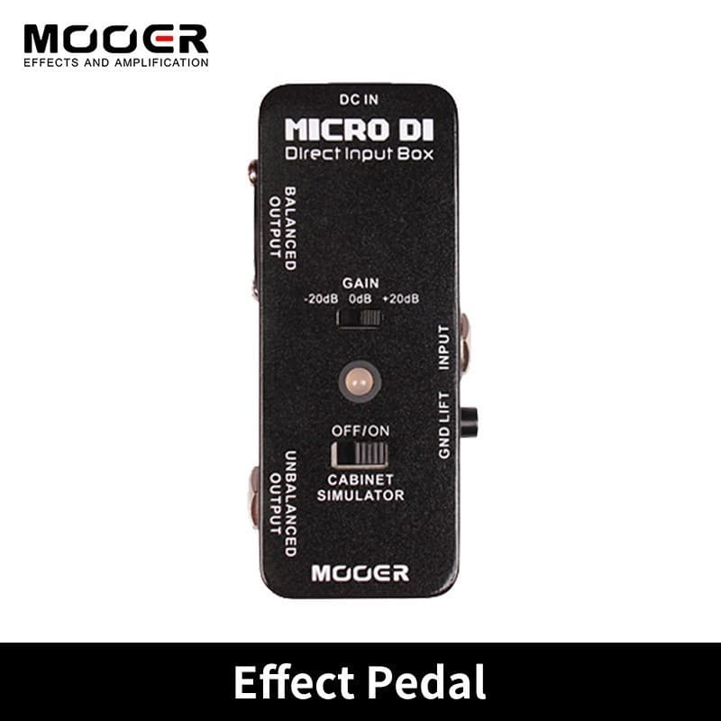 MOOER MICRO DI Gabinete Simulador Pedal De Guitarra Box Efeito Full Metal Shell Peças E Acessórios