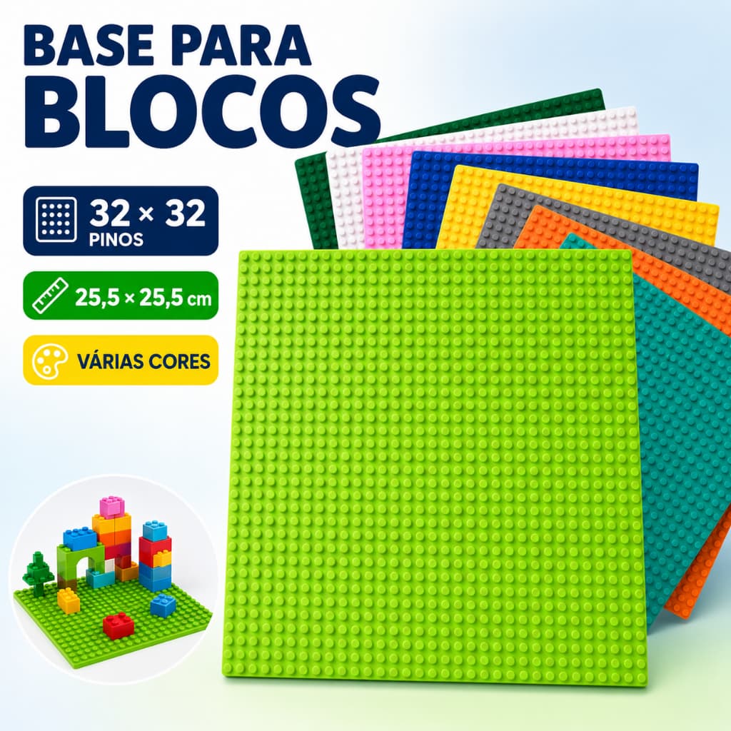 32x32 Base de Construção Compatível Brinquedos de Construção Blocos de Montar Placa Educativa Infantil Presente de Natal