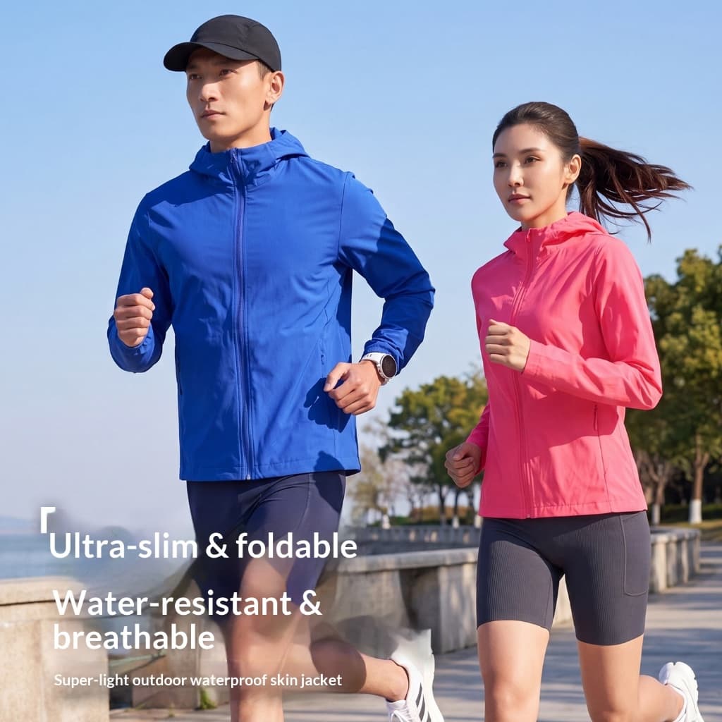 Jaqueta Ultrafina , Macia , Dobrável E Impermeável Masculina Feminina Para Corrida Ao Ar Livre No Outono Inverno
