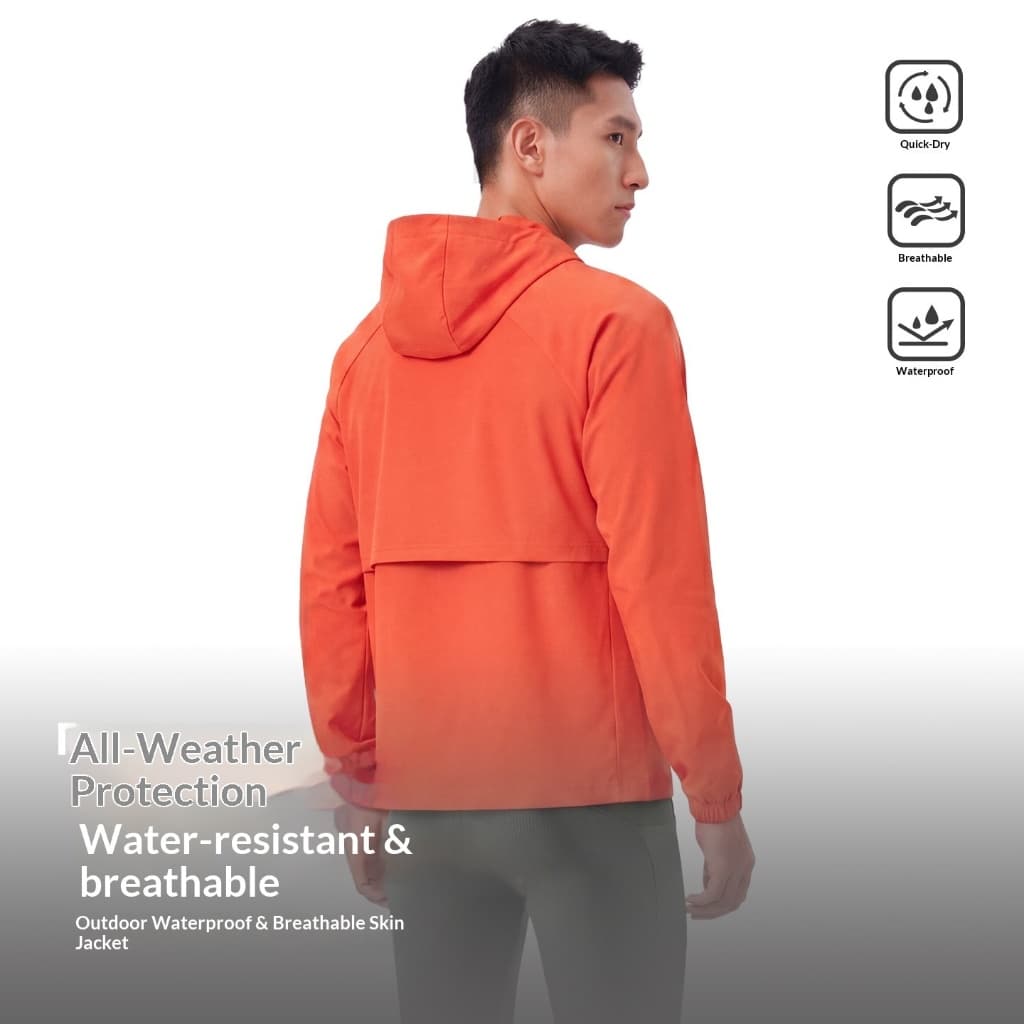 Inverno Masculino Esportes Ao Ar Livre À Prova De Vento E Dwaterproof Água Volta Grande Abertura Respirável Dissipação D