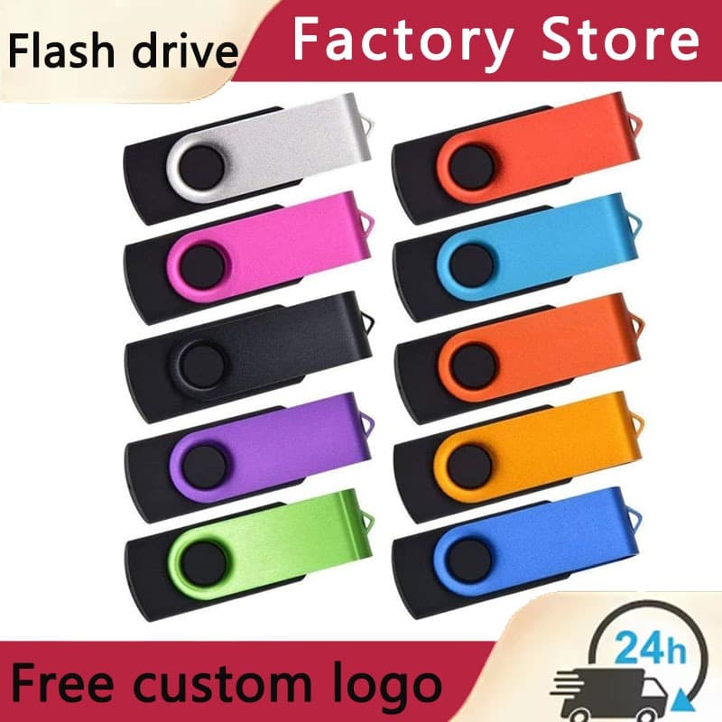 Unidade Flash USB portátil 128GB-2TB bastão de memória à prova d'água, suporte para logotipo personalizado