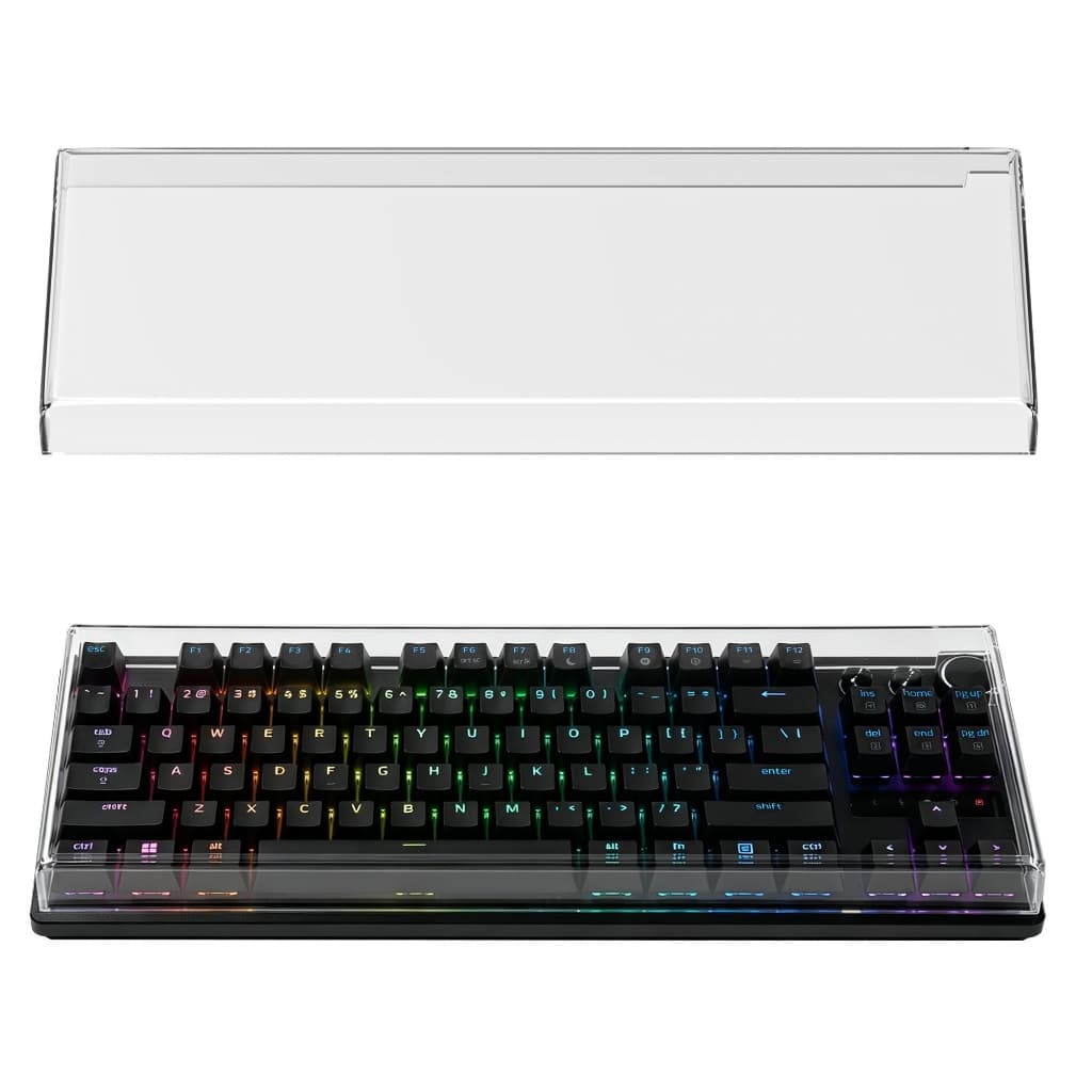 Capa Protetora Contra Poeira Para Teclado Geekria Compatível Com Razer Huntsman V3 Pro TKL/8KHz , Protetor De Em Acrílic