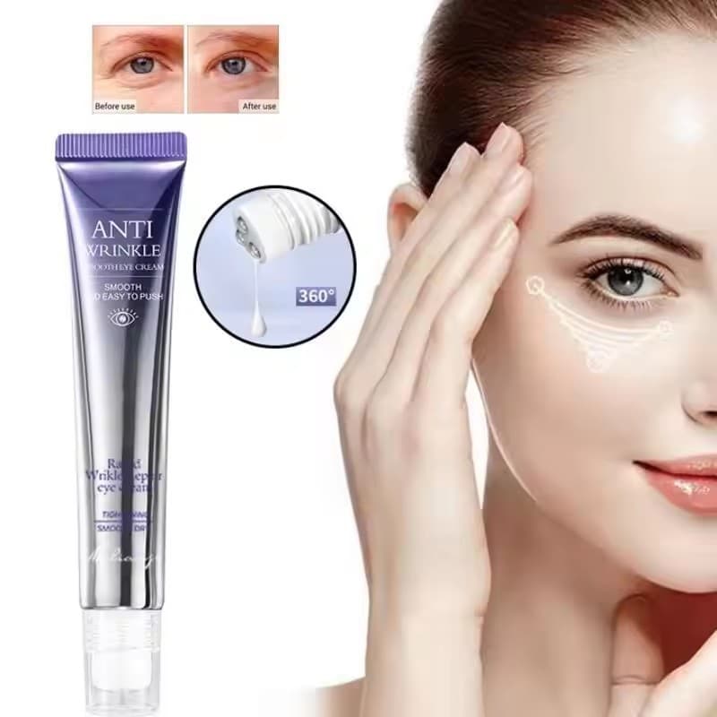 Anti Rugas Círculo Escuro Creme Para Os Olhos Rolo Massageador Hidratante Sacos Envelhecimento Ácido Hialurônico Cuidado