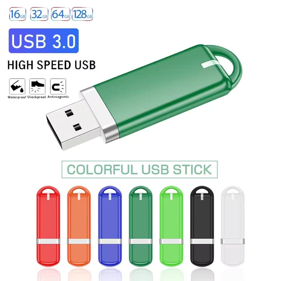 Unidade Flash USB 3.0 De Alta Velocidade , 128GB , Pen Drive Colorido , 64GB , Mini Bastão De Memória , Presente Criativ