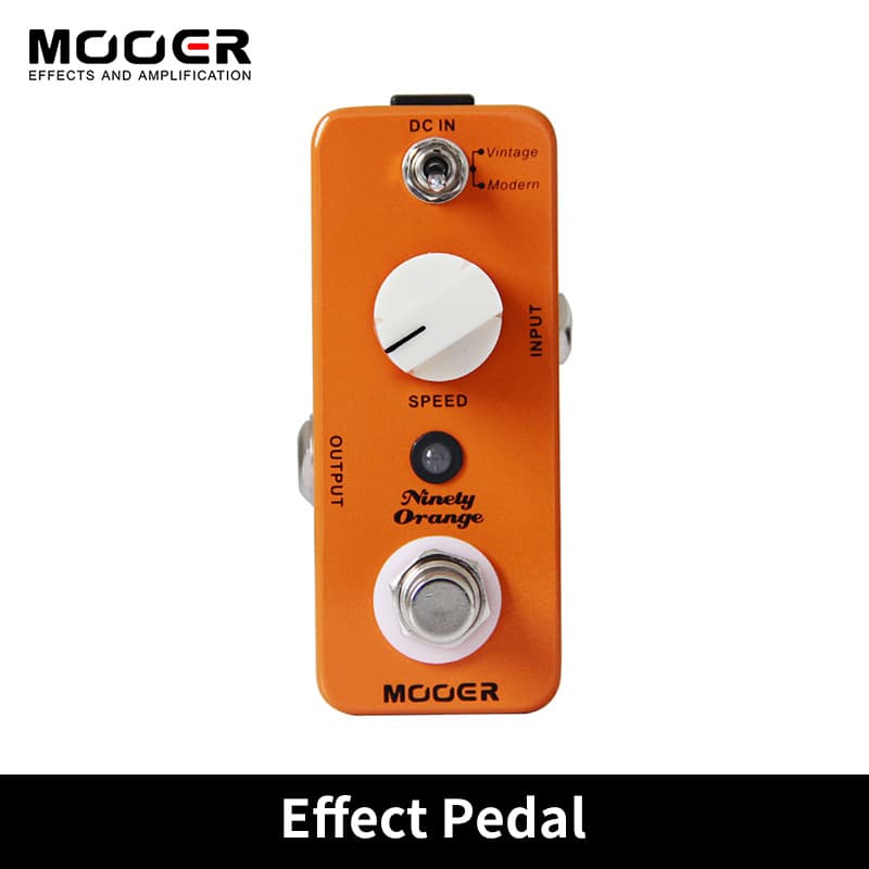 Mooer Ninety Orange Phaser Pedal Efeitos De Guitarra Circuito Analógico Completo Modos Vintage/Moderno Acessórios Com Co