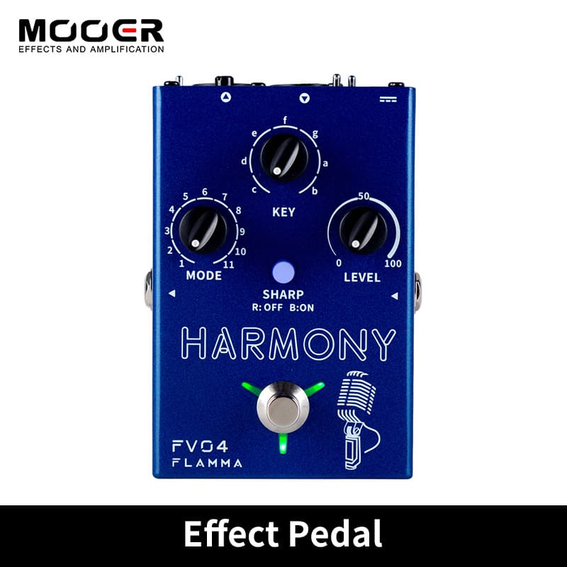 FLAMMA FV04 harmony Vocal Pedal Processador De Efeitos Vocais 12 Passos Com 11 Modos De Harmonia Diferentes 48V Phantom