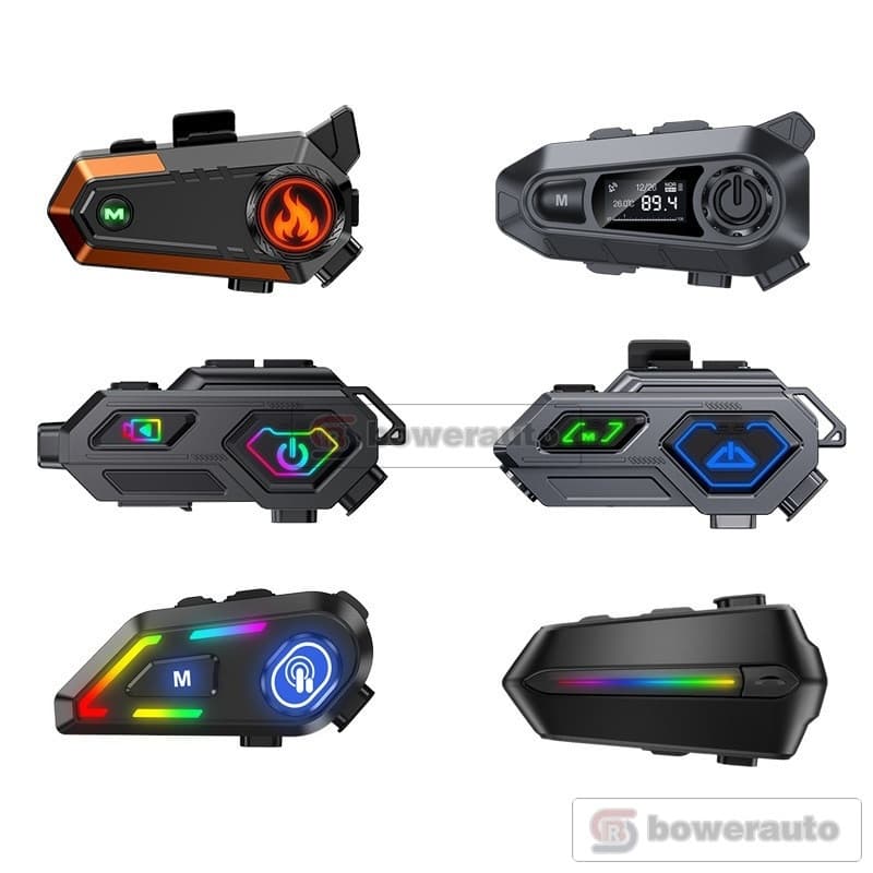 Fone de ouvido para capacete de moto com intercomunicador, à prova d'água, longa duração C9 C8