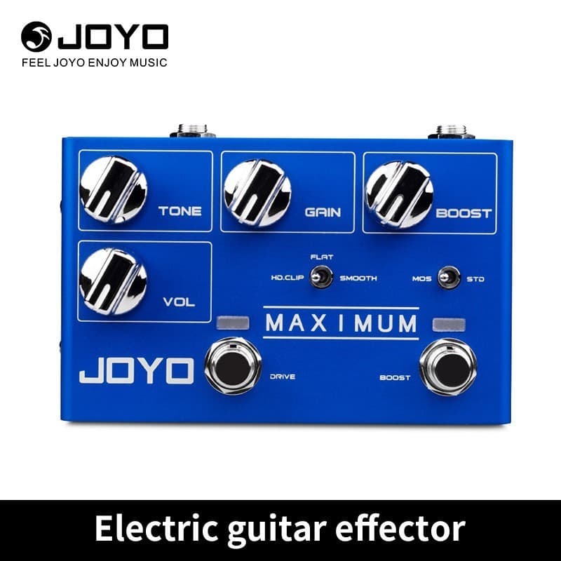 JOYO R-05 Pedal De Overdrive Máximo Efeito De Guitarra Selvagem Longo Distorção De Sustentação Mini Baixo Peças
