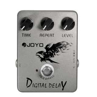 JOYO JF-08 Pedal De Efeito De Atraso Digital Faixa De Tempo 25ms-600ms Com Baixo De Guitarra Elétrica Classic Slap Back